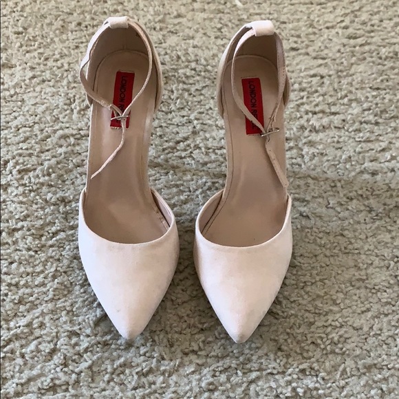 cream pointed heels